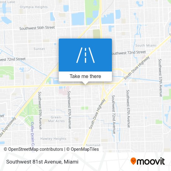 Mapa de Southwest 81st Avenue