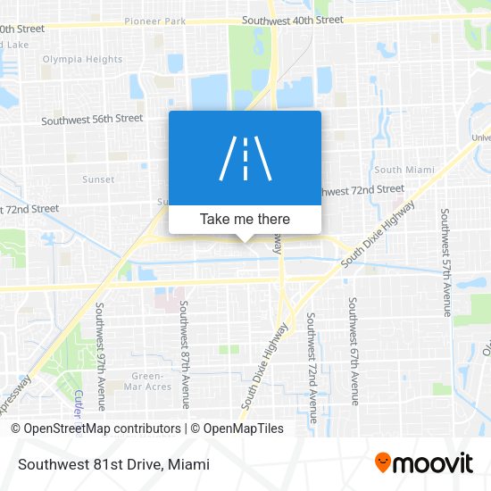 Mapa de Southwest 81st Drive