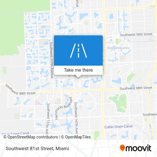 Southwest 81st Street map