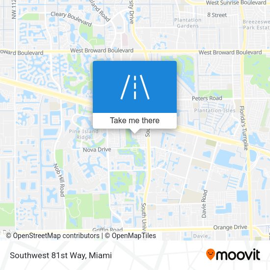 Mapa de Southwest 81st Way