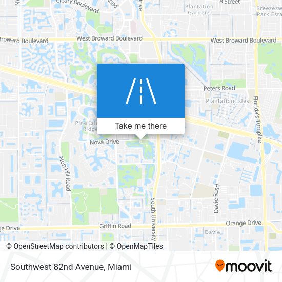 Southwest 82nd Avenue map
