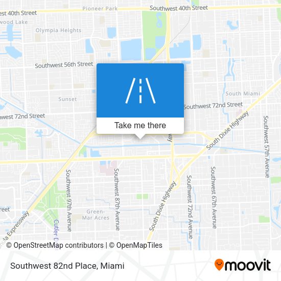 Southwest 82nd Place map