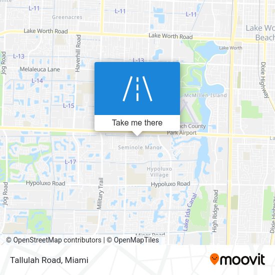 Mapa de Tallulah Road