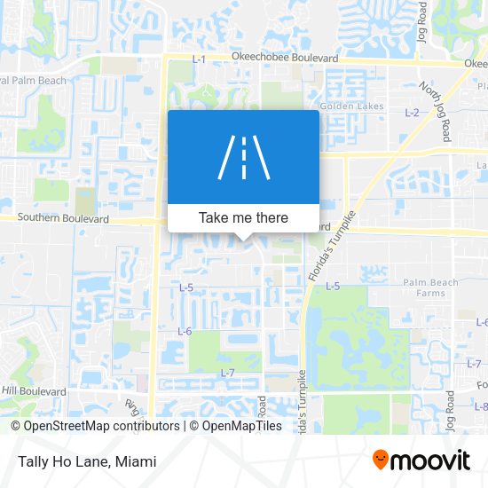 Mapa de Tally Ho Lane