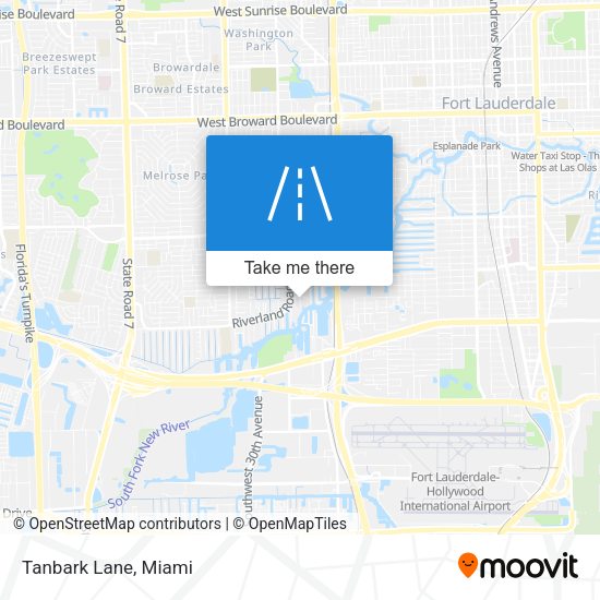 Tanbark Lane map