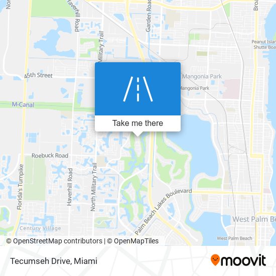 Mapa de Tecumseh Drive