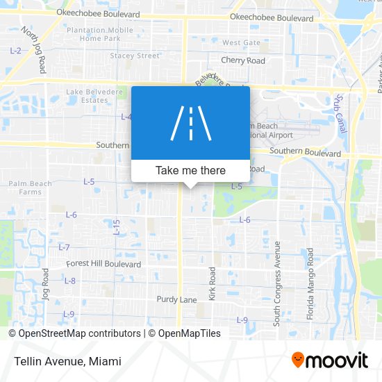Mapa de Tellin Avenue