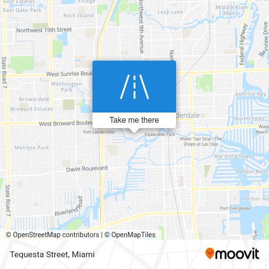 Mapa de Tequesta Street
