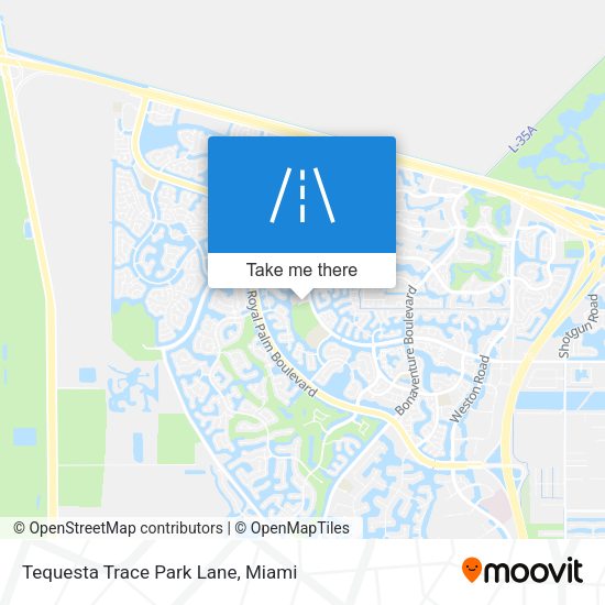 Tequesta Trace Park Lane map