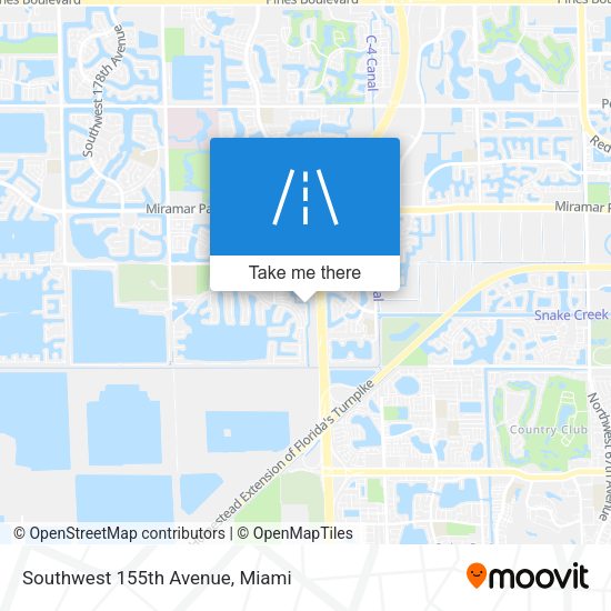 Mapa de Southwest 155th Avenue
