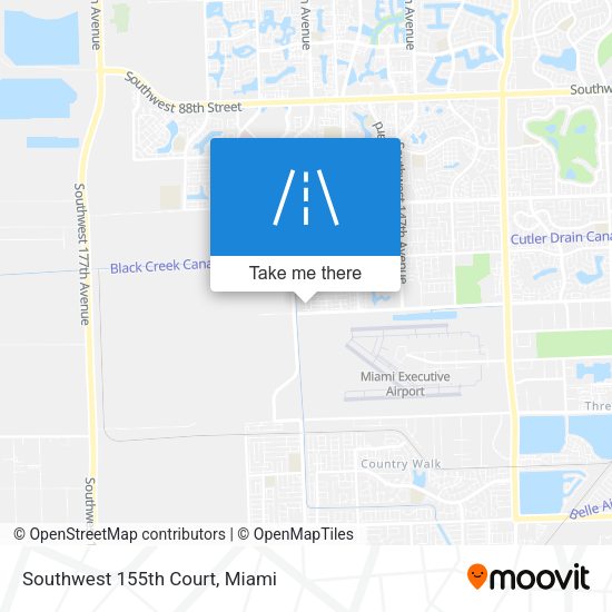 Southwest 155th Court map