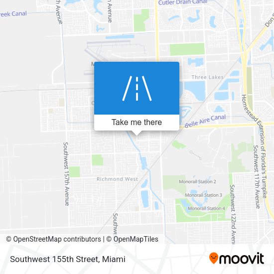 Mapa de Southwest 155th Street