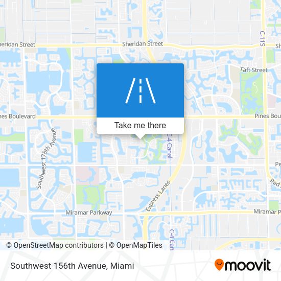 Mapa de Southwest 156th Avenue