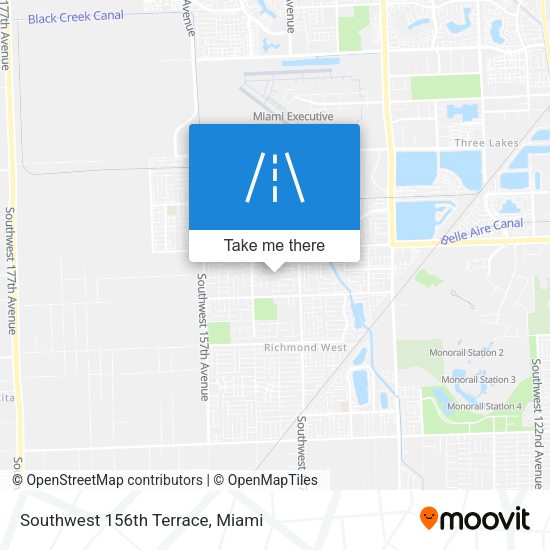 Mapa de Southwest 156th Terrace