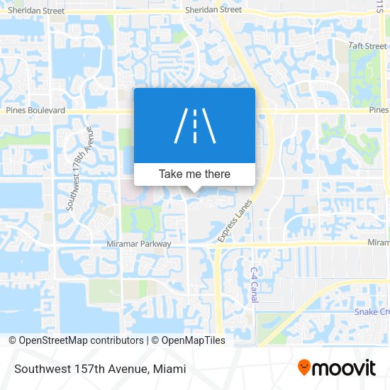 Southwest 157th Avenue map