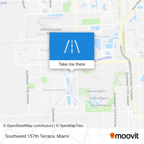Mapa de Southwest 157th Terrace