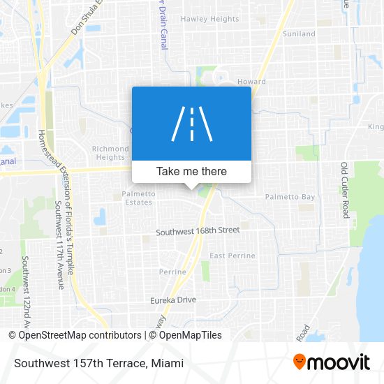 Southwest 157th Terrace map