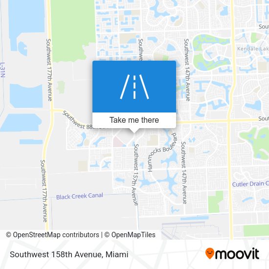 Mapa de Southwest 158th Avenue