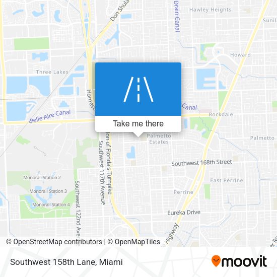 Mapa de Southwest 158th Lane