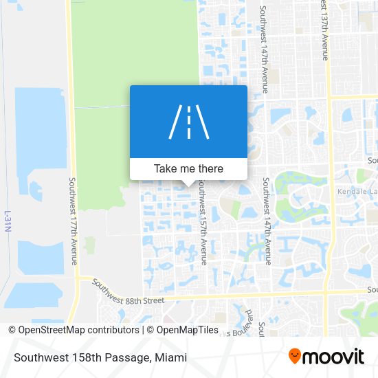Southwest 158th Passage map