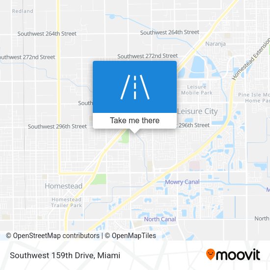 Southwest 159th Drive map
