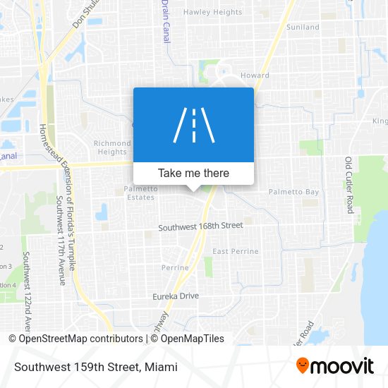 Southwest 159th Street map