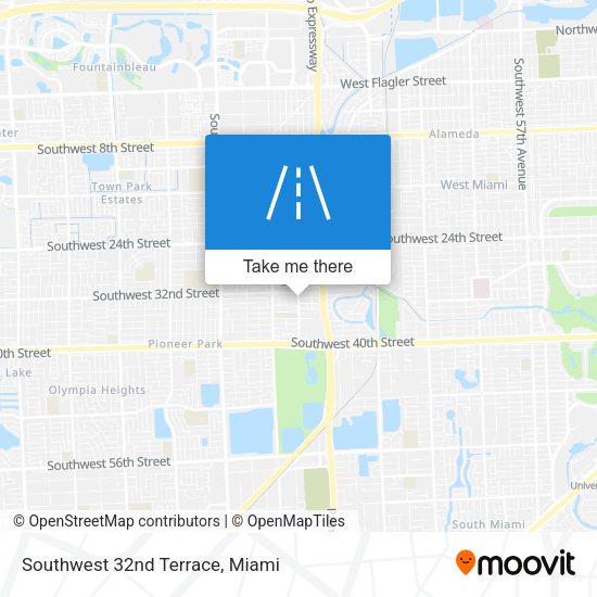 Mapa de Southwest 32nd Terrace