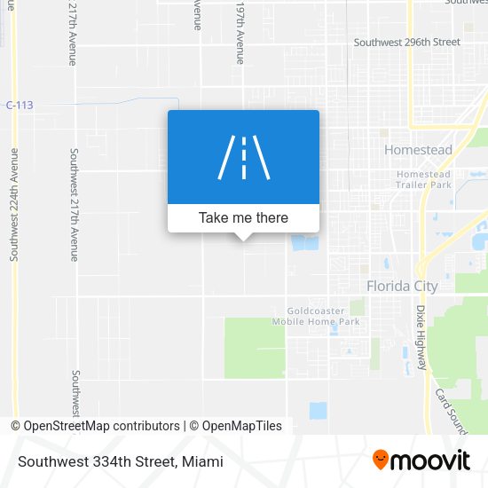 Mapa de Southwest 334th Street