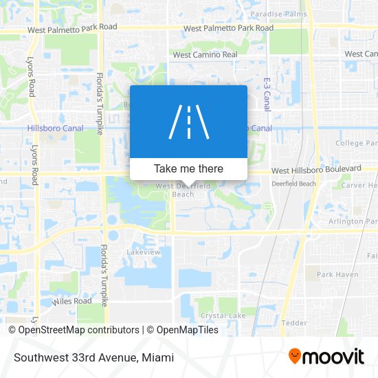 Southwest 33rd Avenue map