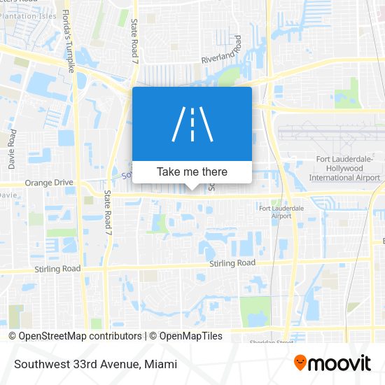 Southwest 33rd Avenue map