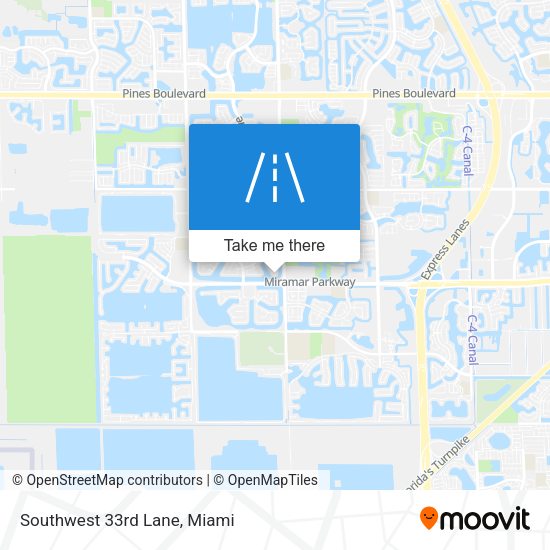 Mapa de Southwest 33rd Lane