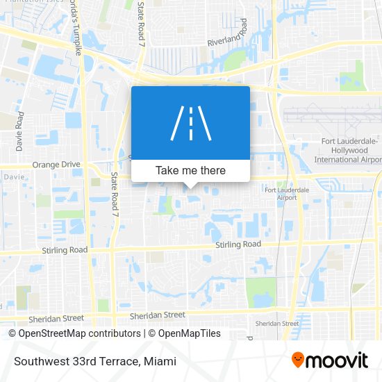 Mapa de Southwest 33rd Terrace