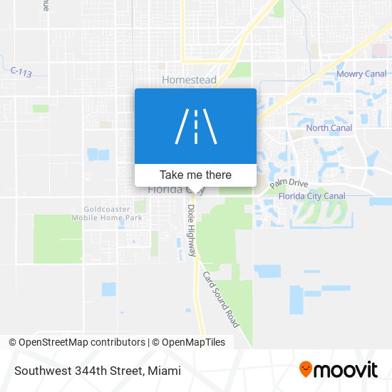 Southwest 344th Street map