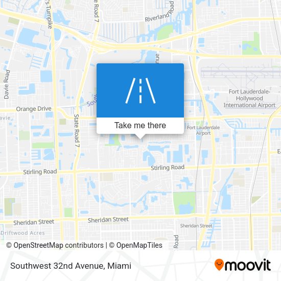 Southwest 32nd Avenue map