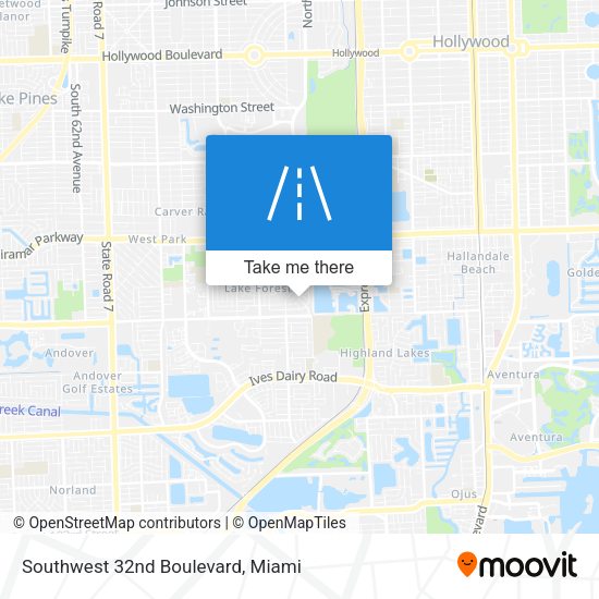 Southwest 32nd Boulevard map