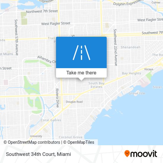 Southwest 34th Court map