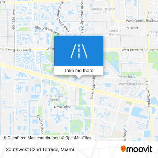 Southwest 82nd Terrace map
