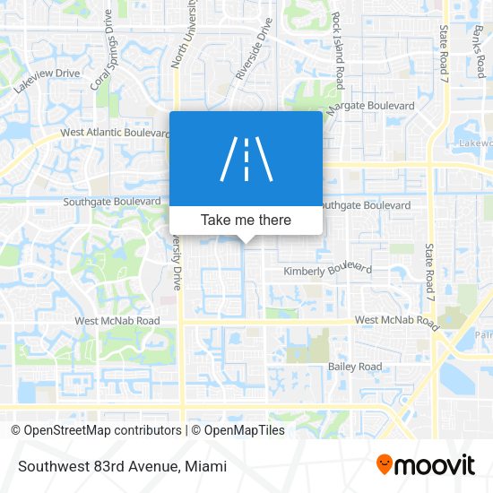 Southwest 83rd Avenue map