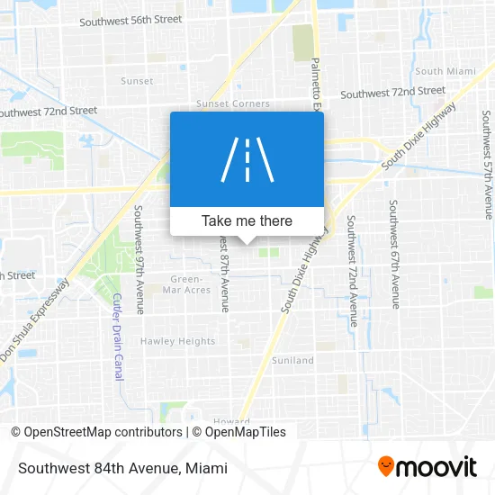 Southwest 84th Avenue map