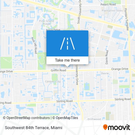 Southwest 84th Terrace map