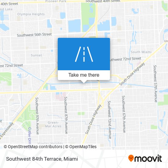 Southwest 84th Terrace map