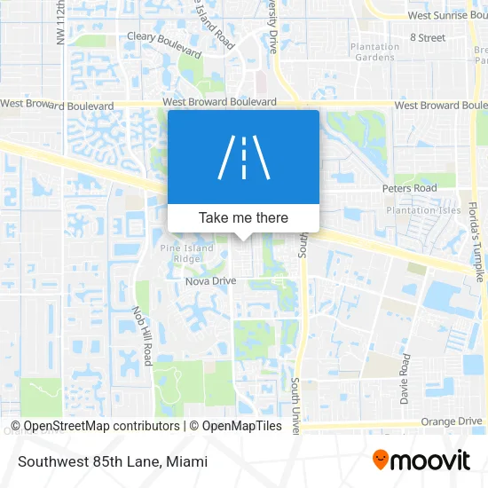 Southwest 85th Lane map