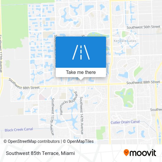Southwest 85th Terrace map