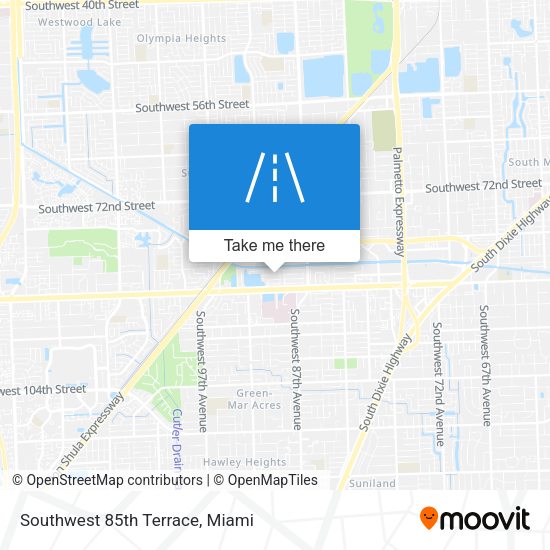 Southwest 85th Terrace map