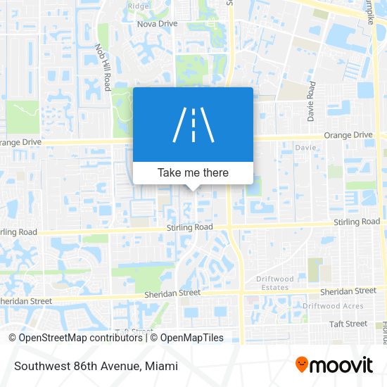 Southwest 86th Avenue map