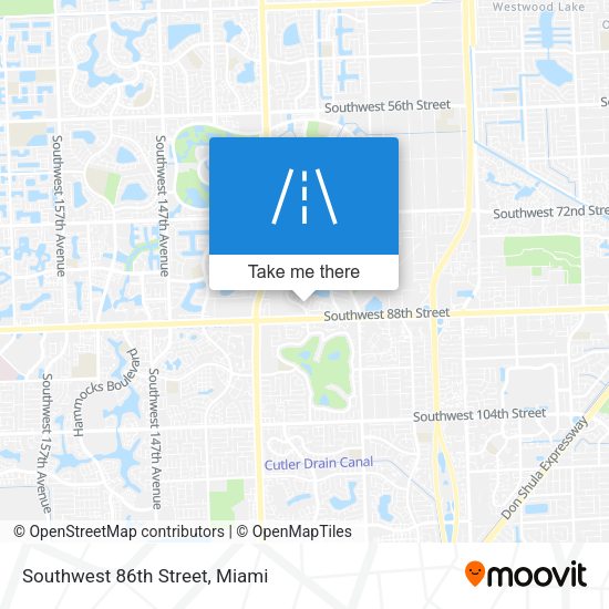 Southwest 86th Street map