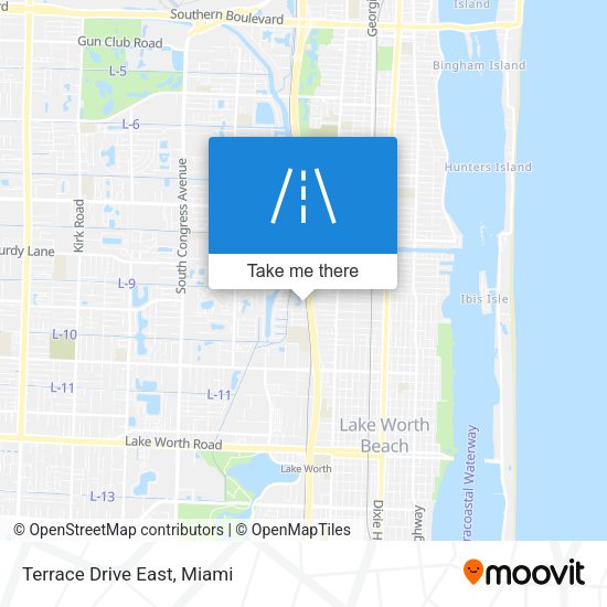 Terrace Drive East map