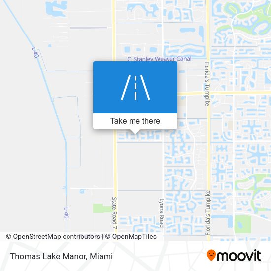 Mapa de Thomas Lake Manor