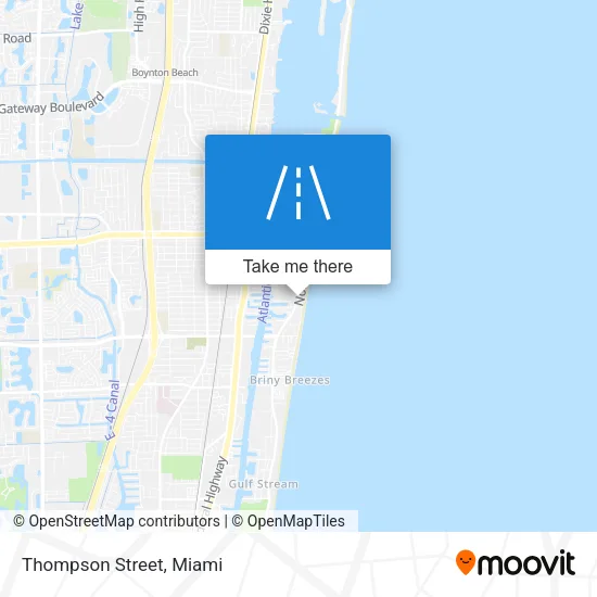 Thompson Street map