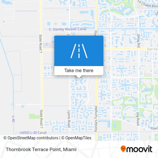 Thornbrook Terrace Point map